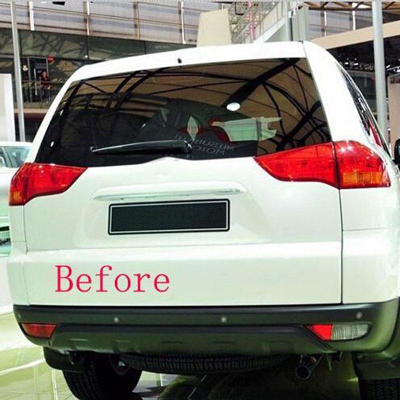 for Mitsubishi Pajero Sport 2010 2014 Rear Tail Fog Light Lamp Cover Trim Car Styling ABS Chrome Auto Accessories 2 pcs