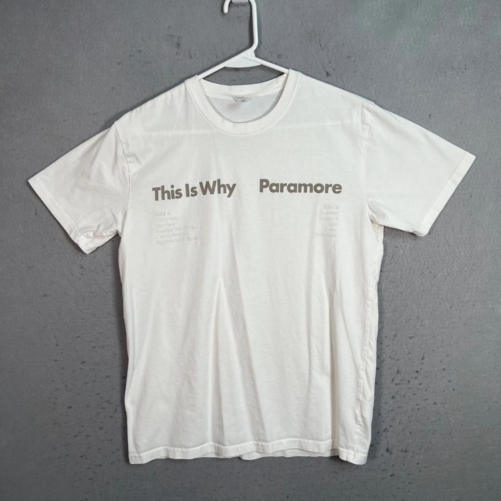 T-shirt Album "This Is Why" Paramore Adulto Taglia Media Manica Corta Bianca