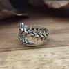 Retro Gothic Fish Bone Ring Creative Spine Ring Party Jewelry for Friends Te