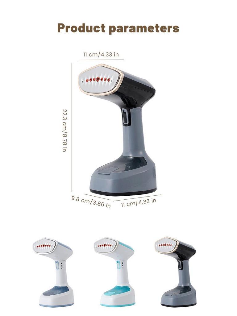 1600W Portable Garment Steamer & Mini Electric Iron - 2-in-1 Fast Heating for Quick and Easy Clothing Care