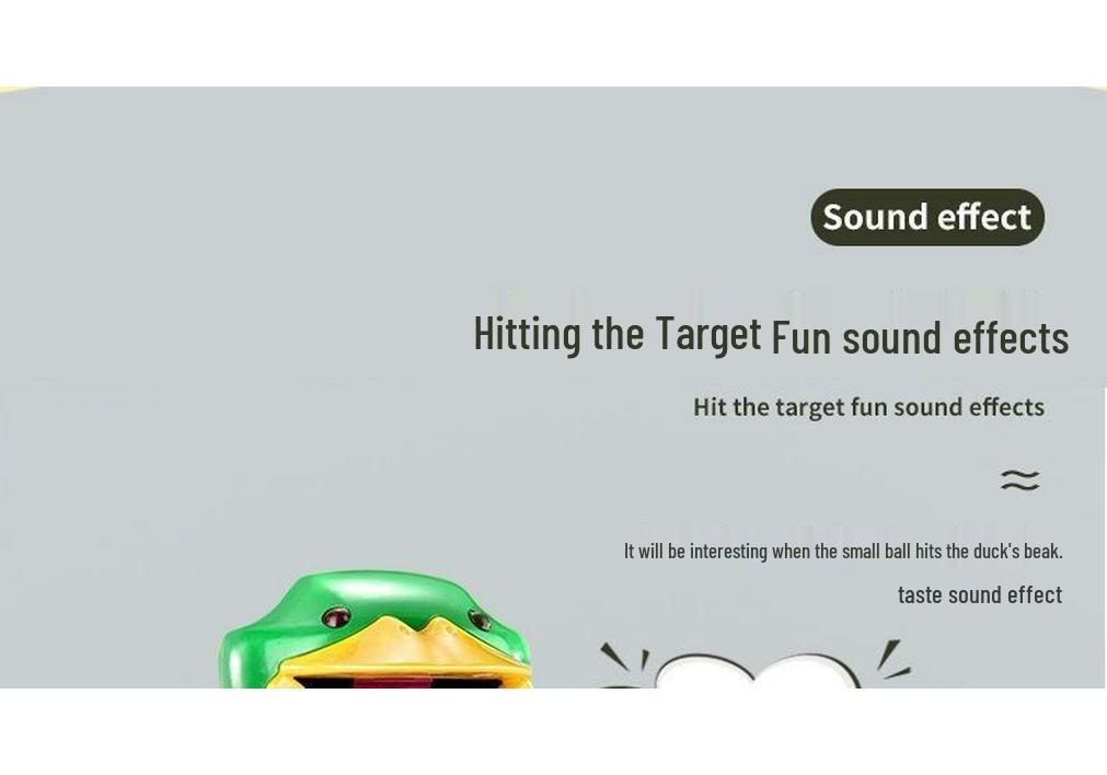 Hit Me Ducky! Parent-Child Interactive Toy with Air-Powered Soft Bullet, 3-Shot Firing for Kids 6+