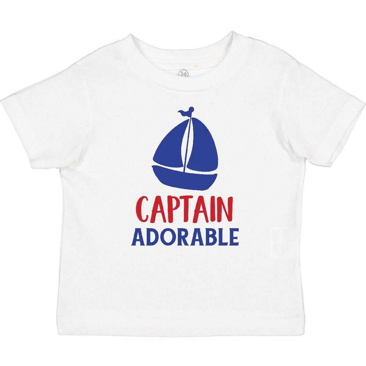 Inktastic Captain Adorable, Sailing Boat, Sailor, Sailing Baby T-Shirt Ship Sea 150