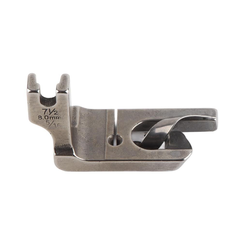 Single Needle Rolled Hem Presser Foot Easy to Install 8.0MM Industrial Sewing Machine Presser Foot Full steel Double Fold