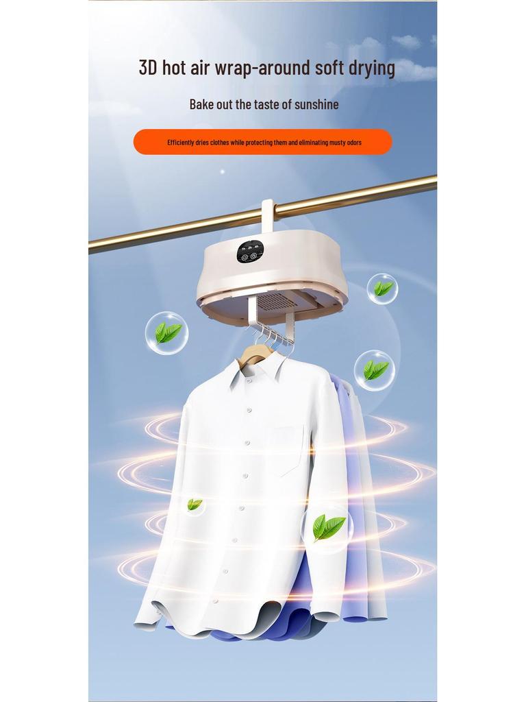 Folding Portable Smart Clothes Dryer for Home, Dormitory, and Travel
