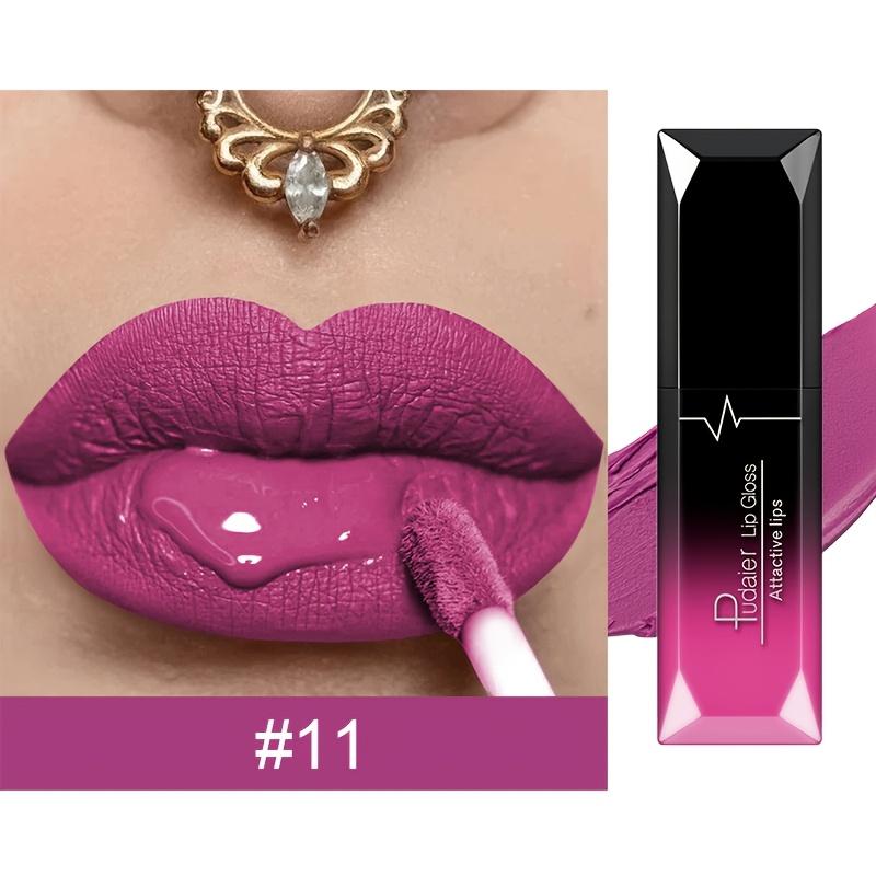 Matná tekutá rtěnka - Vodotěsná, matná a lesklá, odstíny od nude po červenou - Dlouhotrvající, hydratační složení - Vodotěsná matná sametová tónovací rtěnka