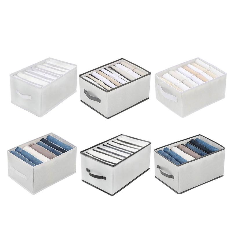 Clothes Storage Box Wardrobe Layered Organizer Box Household Containers Divider Home Storage Basket For Clothes Underwear
