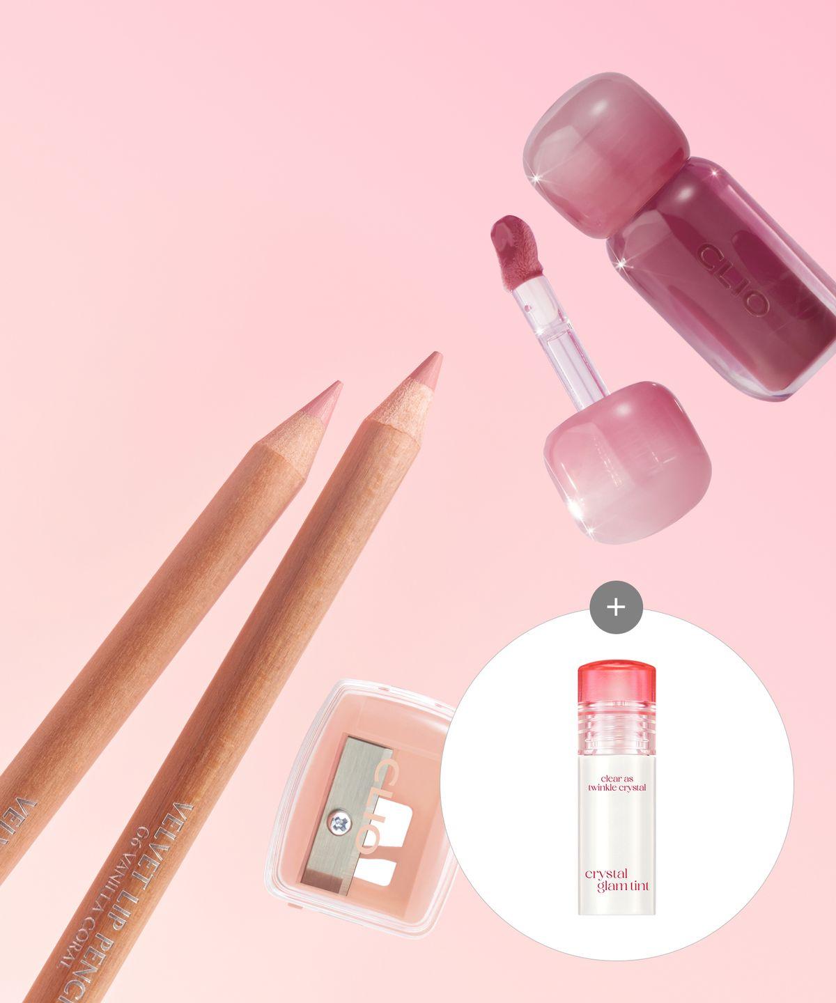 [SET] Volume Mate Tint (Blur/Gloss) + Velvet Lip Pencil Set [Gift] Glam Tint Mini