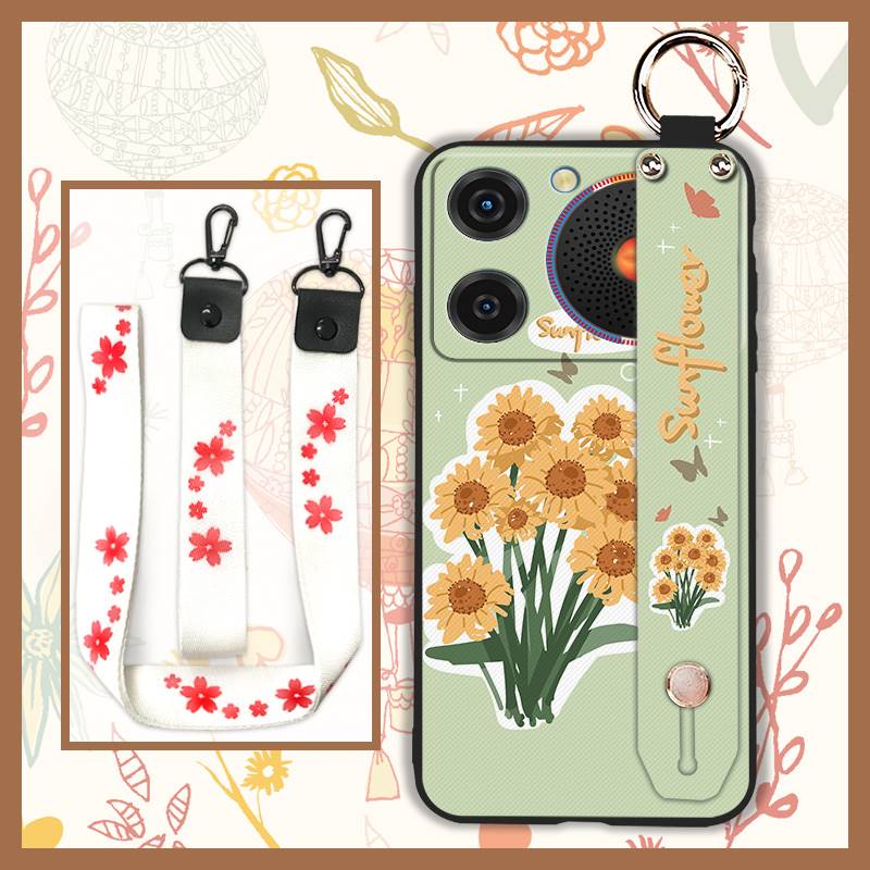 Phone Holder Dirt-resistant Phone Case For ZTE Nubia Music Wrist Strap Ring Anti-knock Protective Fashion Design Durable