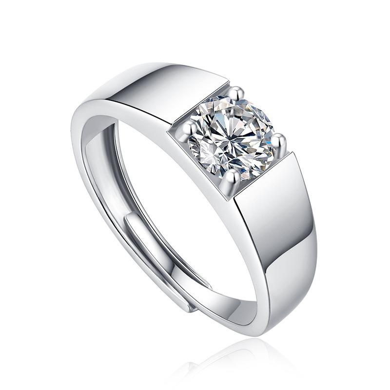 

Nabest Ins Hot 925 Sterling Silver VVS Moissanite Diamond Ring Men Wedding Male Wedding Fine Jewelry Adjustable Mossanite Rings adjustable