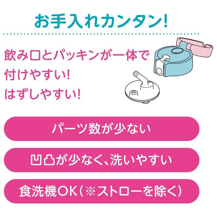 Thermos Straw Bottle 410ml Pink Blue FJV-400FDS P-BL Minnie Pink Blue 410 ml