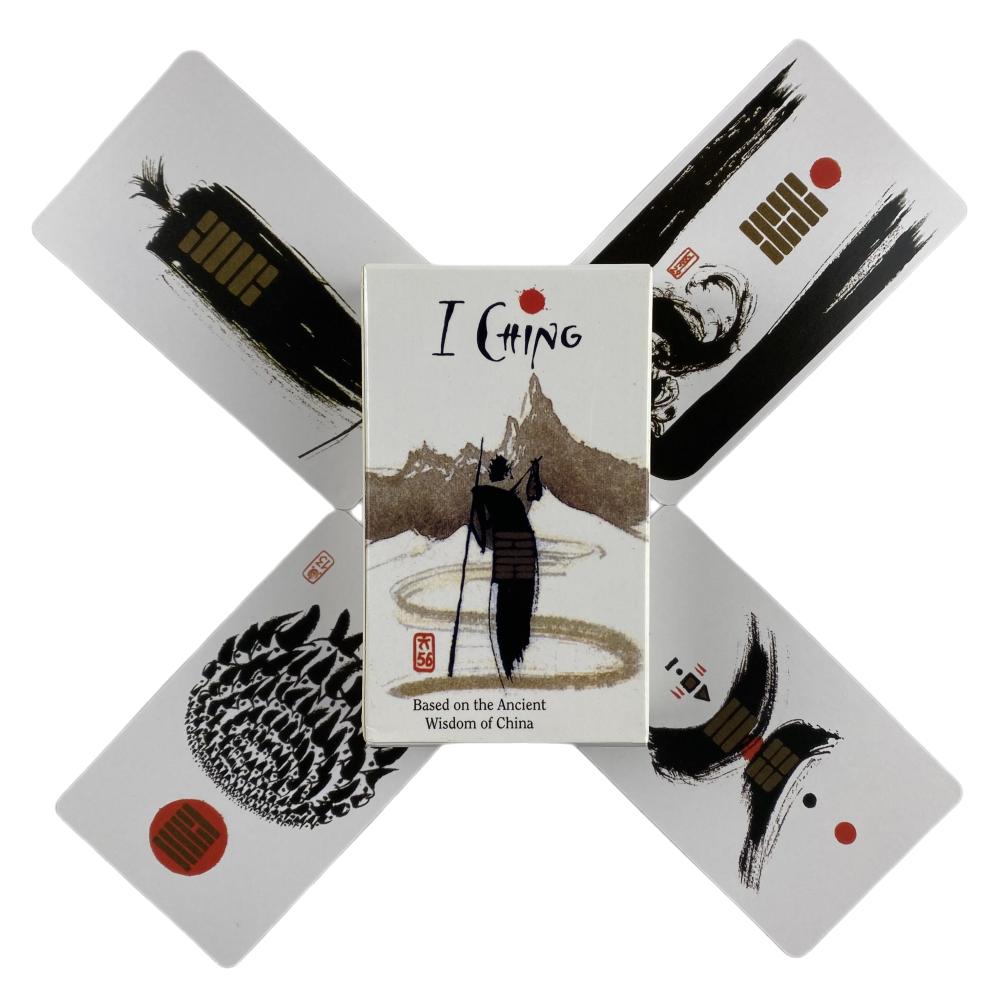 I Ching Tarot Cards Wisdom Of China A 64 Oracle English Visions Divination Edition Deck Borad Playing Games
