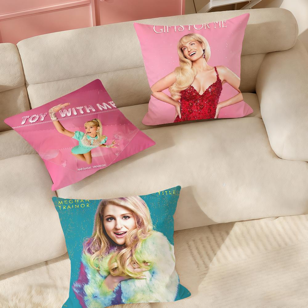 Meghan Trainor Toy With Me Pillow Case Suitable For Bedrooms Living Rooms Cars Home Decoration