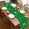 St. Patrick's Day Linen Table Runner Valentine's Day Table Runner St. Patrick Love Heart St. Patrick's Day Shamrock Table Runner for Dinning Kitchen