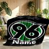 Custom Name Personalized Hannover 96 Football Print Blanket, Home Decor, Bedroom, Sofa, Camping, Couch, Gifts for Birthday ChristmasEnthusiasts