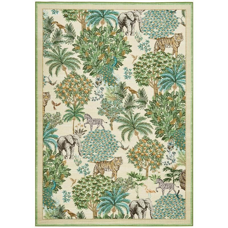 Living Room Carpet Non-slip Machine Washable Floor Mat Forest Plant Rug Large Area Bedroom Bedside Mats Home Decoration Carpets