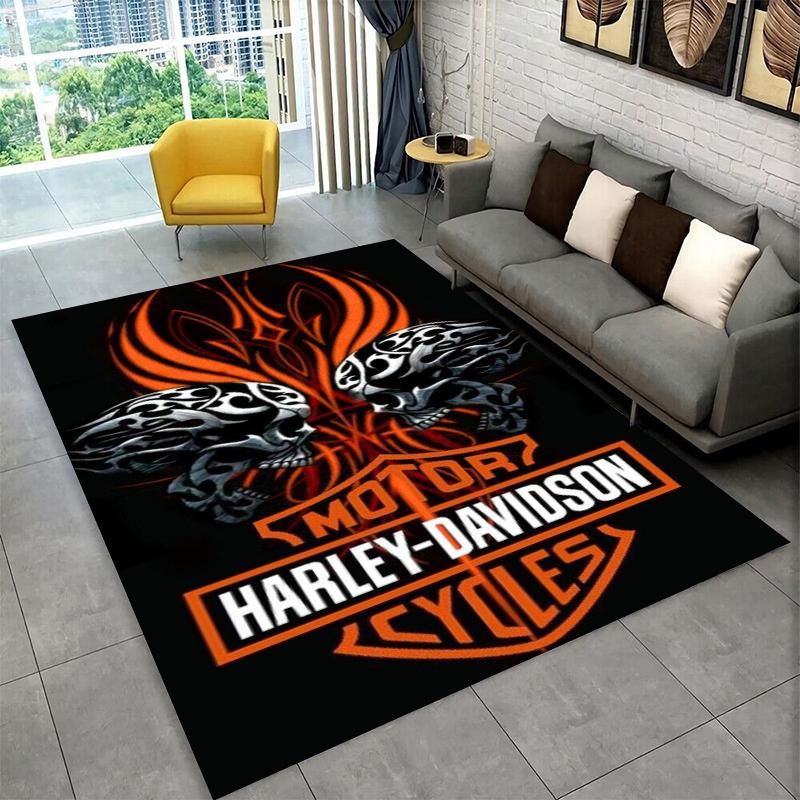 

Classic H-Harleys Racing Moto Carpet Rug for Playroom Bedroom Living Room Sofa Home Decor,kid Game Area Rug Non-slip Floor Mat 40x60cm