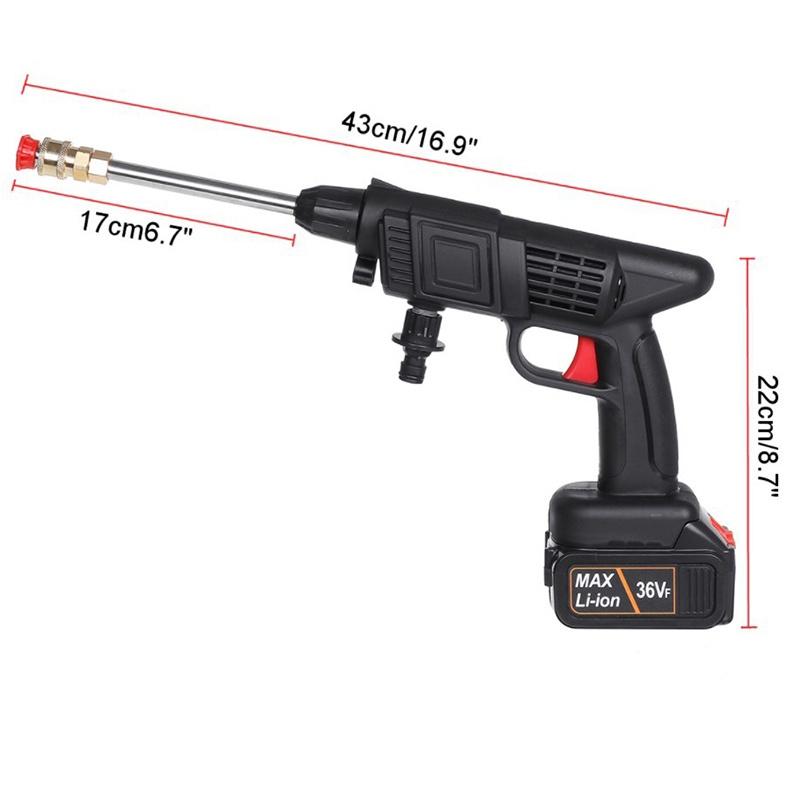 70Bar 1500W 50000mah Wireless High Pressure Car Wash Washer Gun Foam Generator Water Gun Spray Cleaner