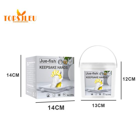 1 Set Mold Powder,Creative DIY,Harmless Baby Footprint Hand Plaster,Molding Casting Kit,Valentine's Day