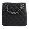 Chanel Diamond Pattern Leather Chain Shoulder Strap Caviar Grain Embossed Cowhide Hobo Bag Tote Bag Shopping Bag Messenger Bag Women'S Black