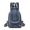 Vintage Denim Bag Multi-functional Chest Bag Women Backpack