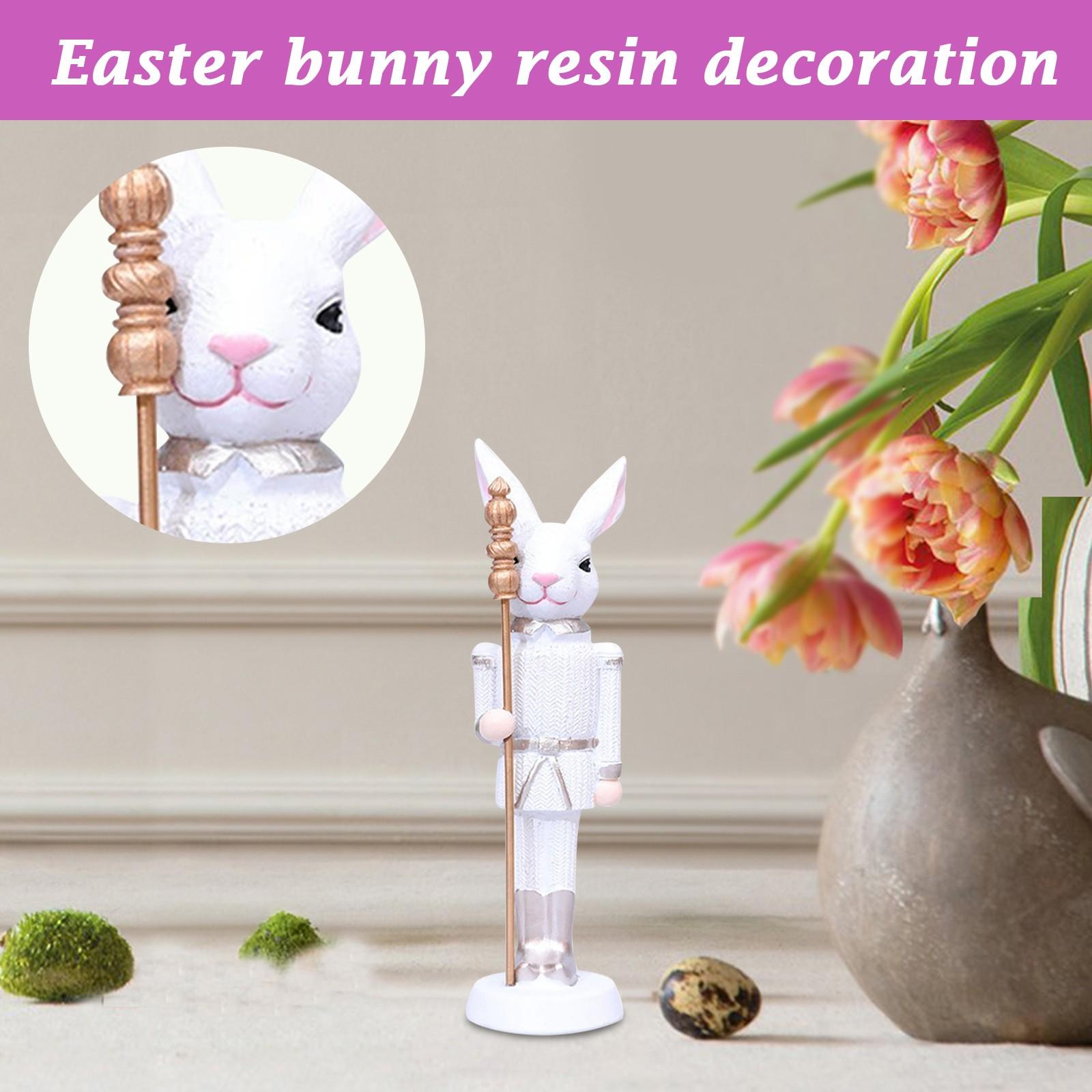 

Симпатичное украшение из смолы в виде кролика-скипетра One Size белый