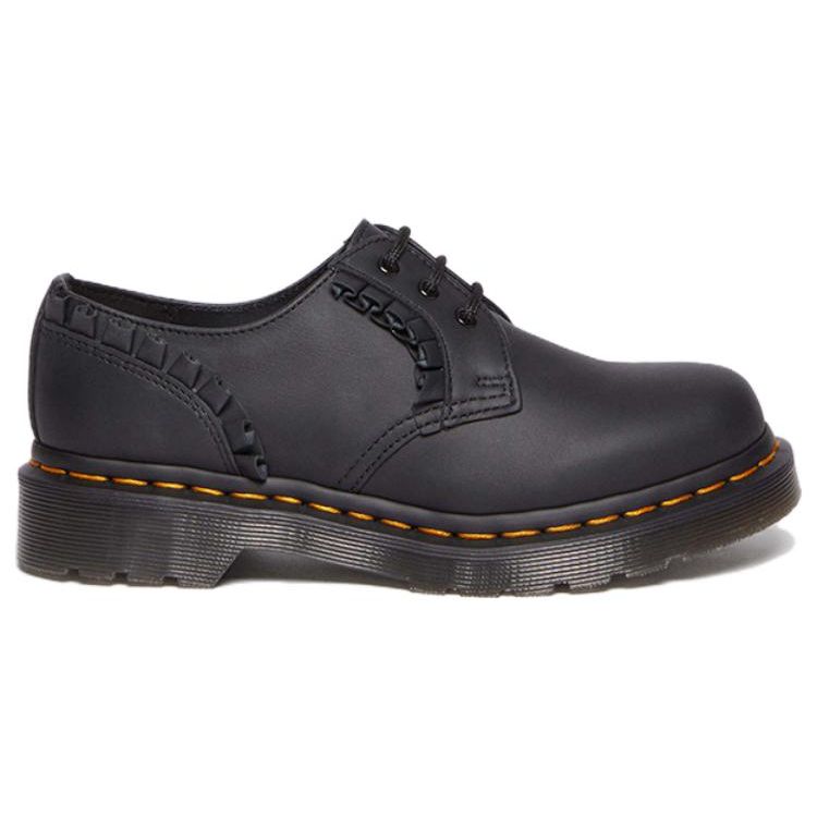 Dr. Martens 1461 Frill Leather Lace-Up Casual Shoes Women Shoes Black 30696001