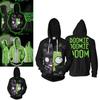Invader Zim Costume Printed Men Zipper Hoodie Sweatshirt In Comfortable Soft Material