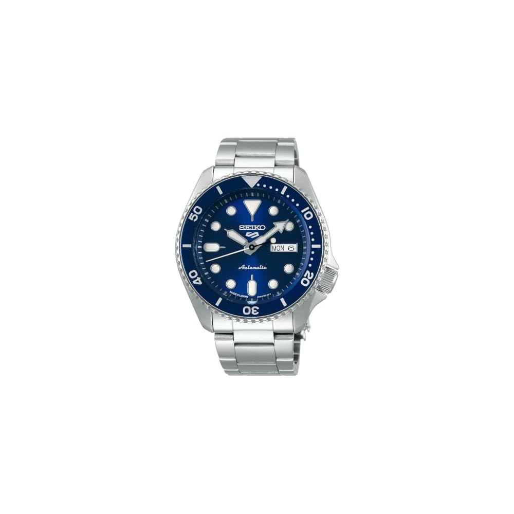 

Seiko 5 Sports SBSA001 Men s Mechanical Automatic Watch Blue Dial Stainless Steel Date Day Calendar