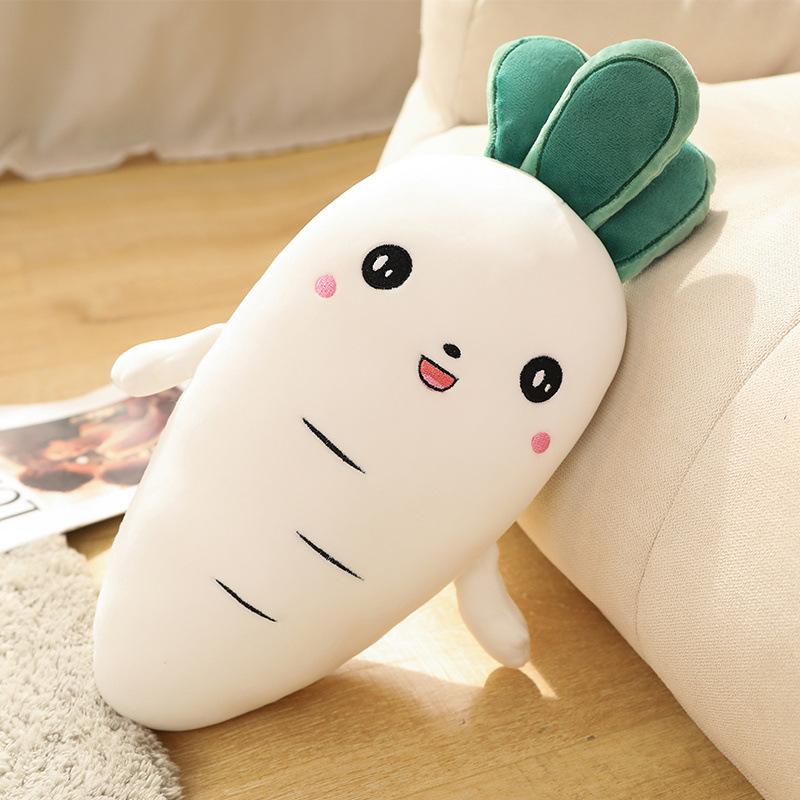 

Soft vegetables, carrots, throw pillows, plush toys, white radishes, dolls, kindergarten teaching props, children s rag dolls 50cm（0.2kg）