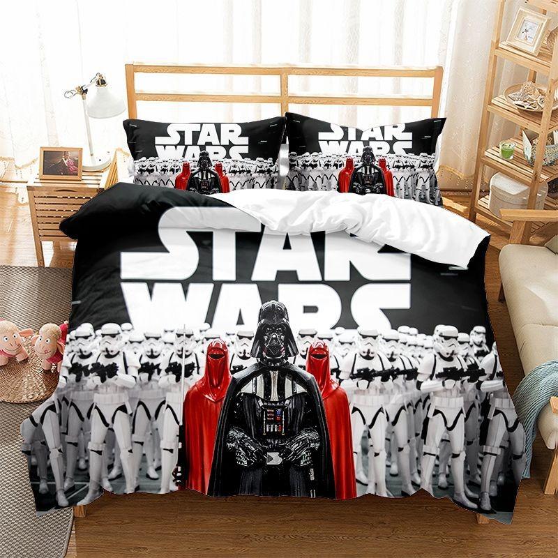 Movie 3d S-Stars Yoda Duvet Cover pillowcase Bedroom Decoration Children Gift adult Single Double bed Large SizeZip Duvet Cover