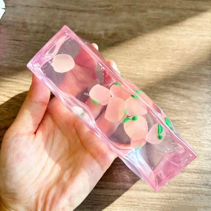 Brandneue Streifen- und Frucht-Serie Handgefertigte Kugelknetmusik Erdbeereis Unbegrenzte Dekompression Vaseline Knetmusik