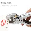 Adjustable Hole Punch Pliers, 4-13mm Depth, Lever Design for Easy Punching & Eyelet Setting