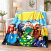 Wiggles Flannel Throw Blanket Soft Warm Cozy For Sofa Bed Indoor Home Bedroom Use