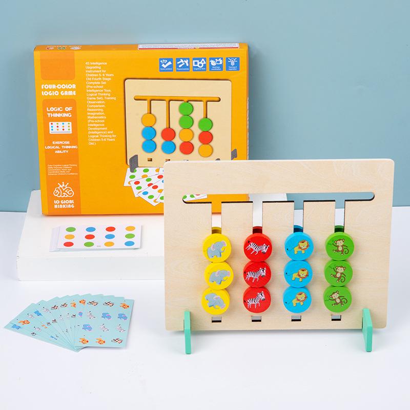 Multicolor Animal Memory Chess: Early Childhood Logic Training Game