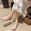 Retro Fashion, Baotou Mary Jane, Half Slippers, Women's Outerwear, Summer 2025, New Style, Boken Shoes, Thick Sole, Boken Sandals