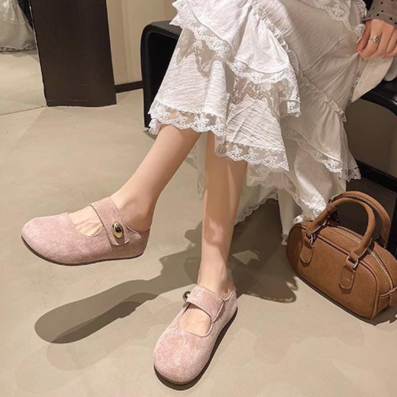 Retro Fashion, Baotou Mary Jane, Half Slippers, Women's Outerwear, Summer 2025, New Style, Boken Shoes, Thick Sole, Boken Sandals