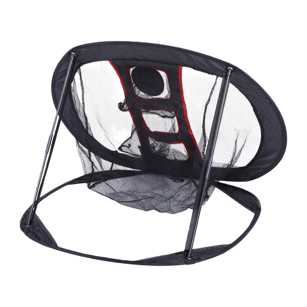 Pop Up Club Hitting Net Indoor Outdoor Portable Folding Chipping Net with X Frame Sturdy Nylon for Backyard Lawn