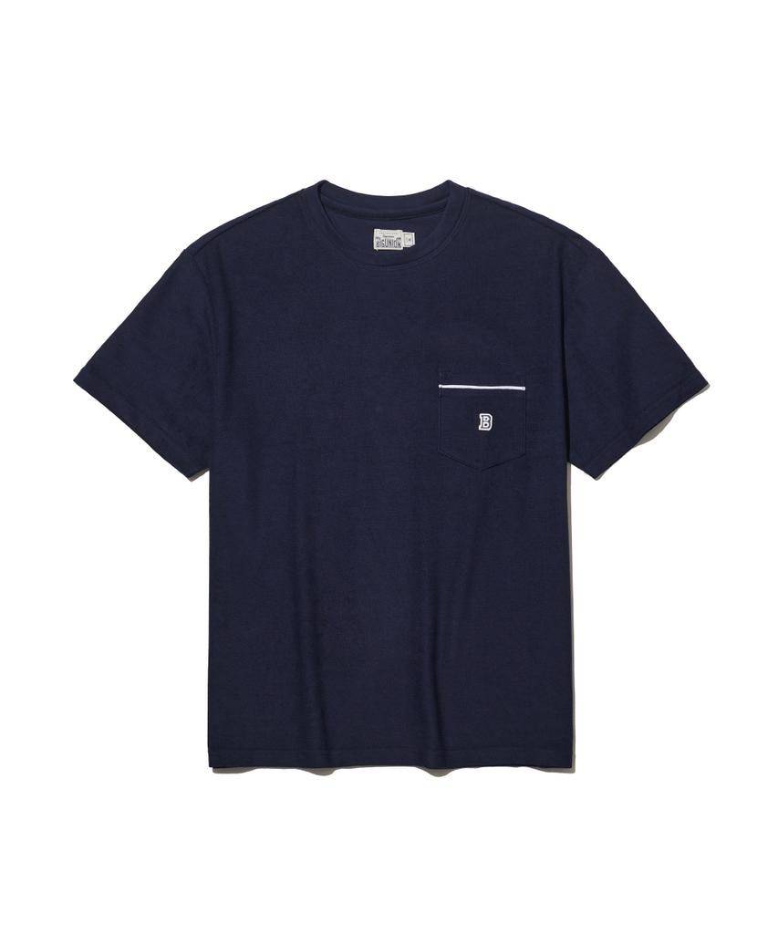 BIG UNION Terry Pocket T-Shirts / Navy