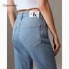 Calvin Klein Jeans Women's CK Essential Slim Straight-Leg Stretch Denim Jeans J224284