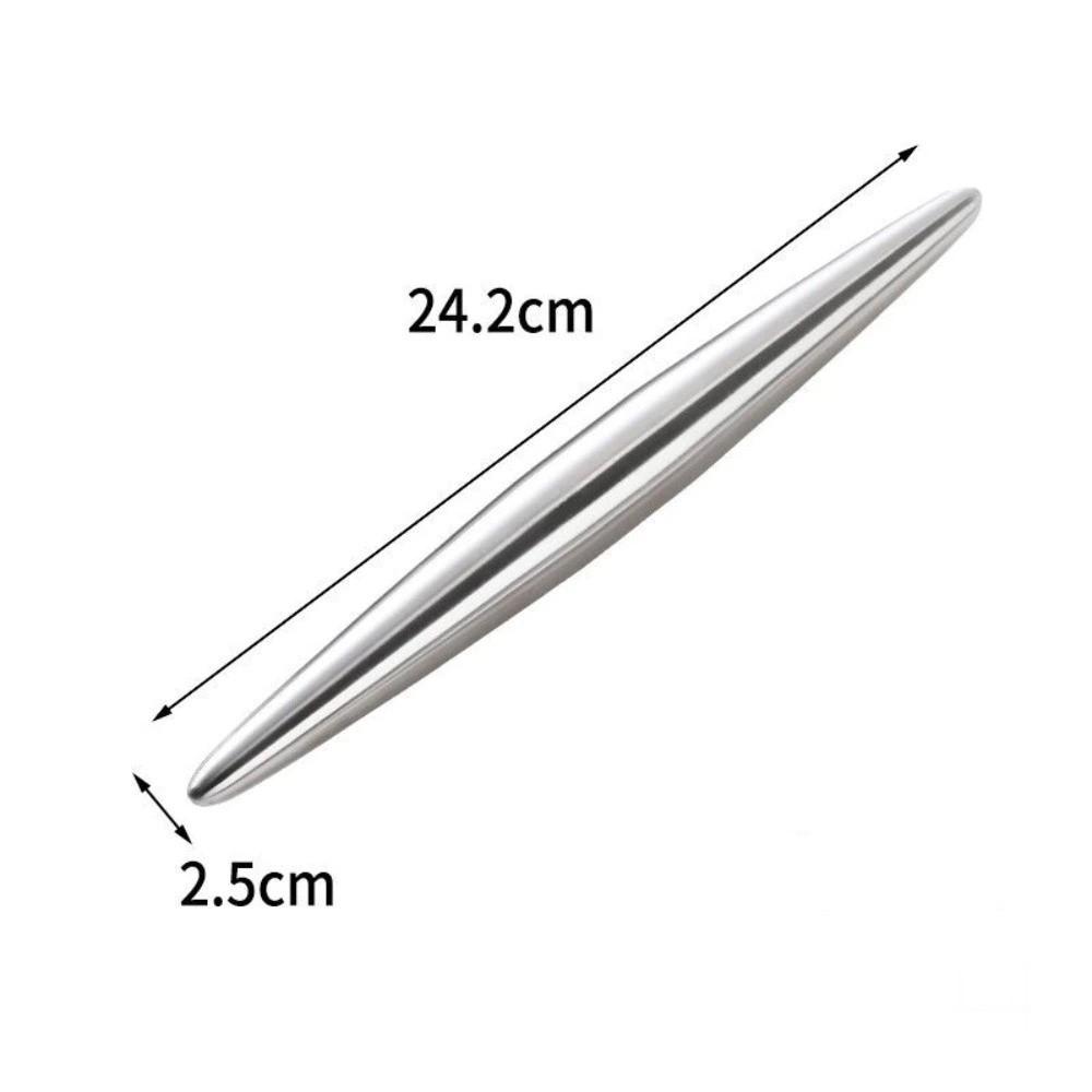 304 Stainless Steel Rolling Pin Non-stick Surface Easy Clean Dough Roller Professional Multiple Sizes Baking Tool Kitchen Use