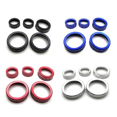 Colorful Car Center Control Air Conditioner Switches Cover Trims Button Rings