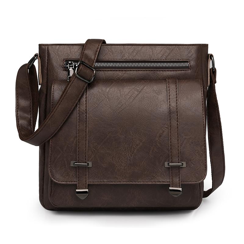 Women's Shoulder Bag Large Capacity Business Commuter Crossbody Bag Retro Messenger Bag PU Small Square Bag
