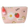 Women's Large-Capacity Tassel Print Makeup & Toiletry Bag with Coin Purse