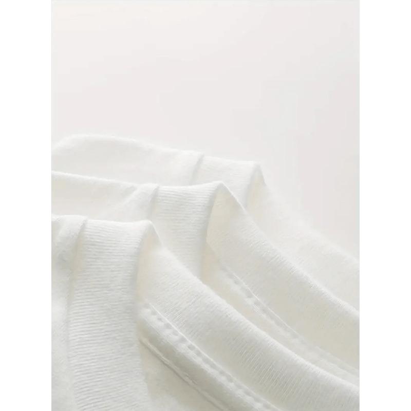 Women's A-Z Letter Print T-Shirt Casual Short Sleeve Round Neck Soft Breathable Top