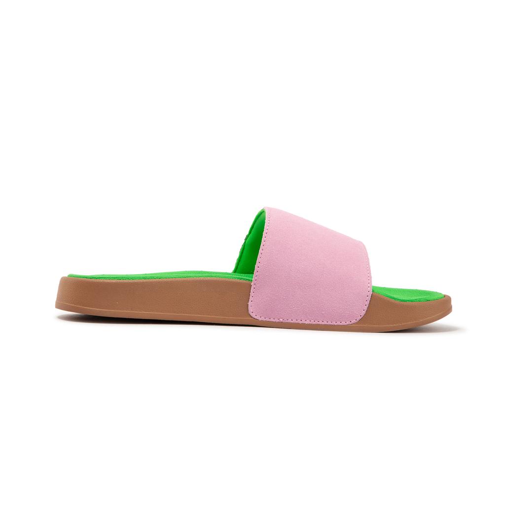 Puma Leadcat 2.0 Lightweight Comfortable Anti-Friction Slide Sandals Unisex Sandals Pink Gold Green 399041-02