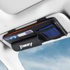 Fumezu Car Sun Visor Pocket for Car Storage Bag with Leather Easy Holds Parking and Other Small Black JIMNY, Multi-Functional Finish, Installation,