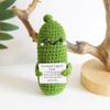 Funny Positive Card Fruit Toast Knitted Doll Home Desk Decoration Gift Christmas