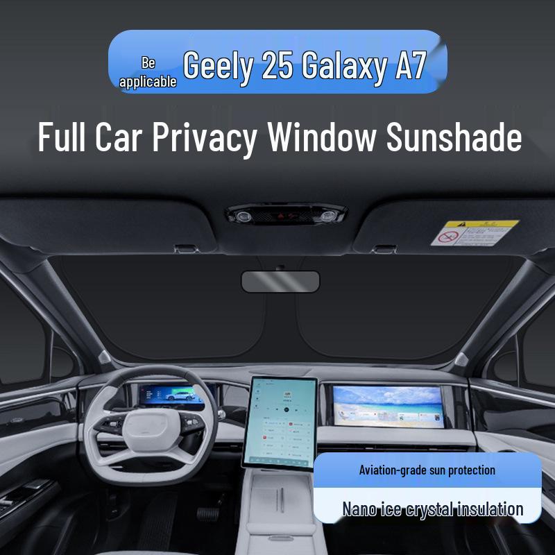 Geely 2025 Galaxy A7 Car Window Sunshade: Heat Insulation & Privacy Shield.