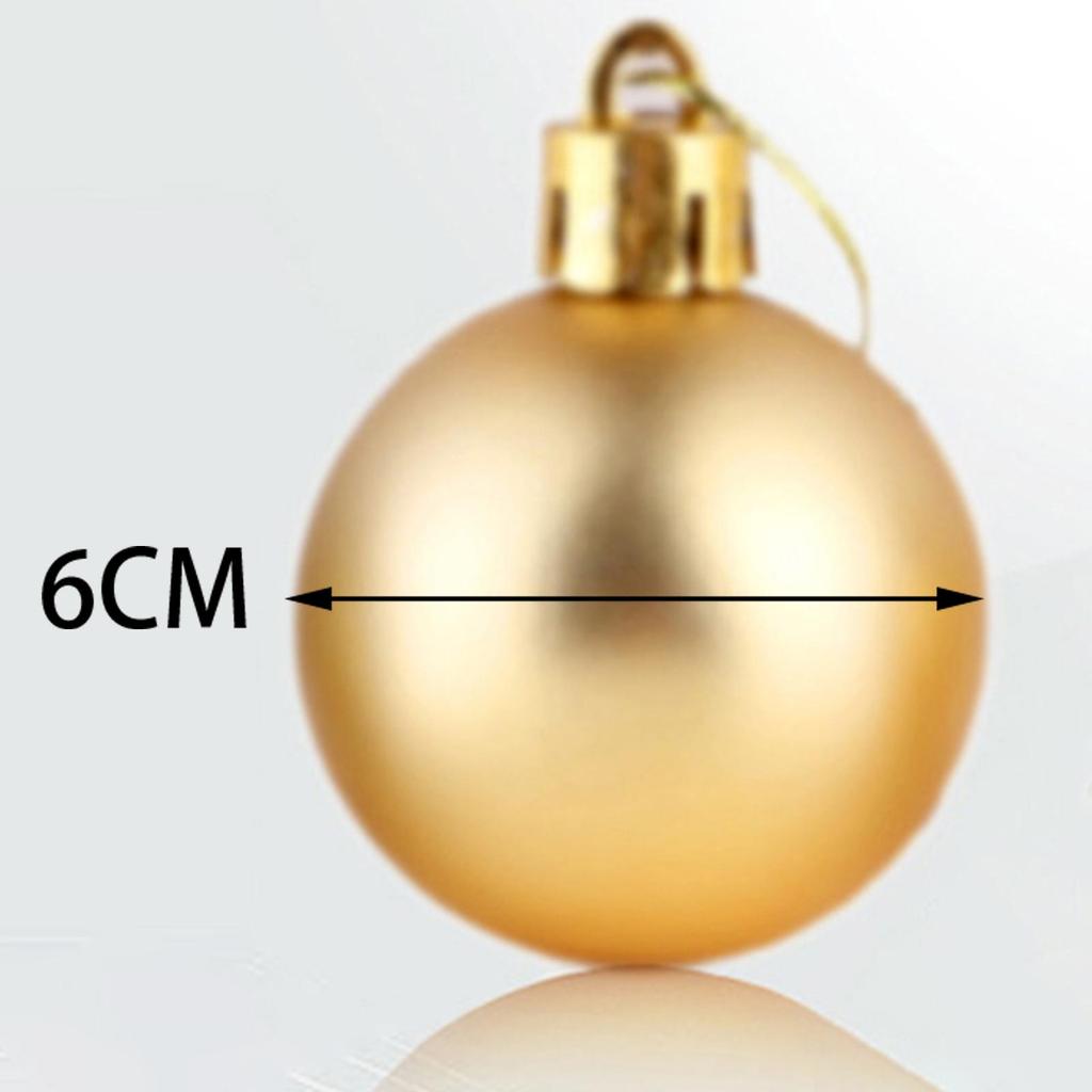 24Pcs Christmas Ball Ornaments Crafts DIY Hanging Balls Decorative Christmas Baubles for Holiday Home Festivals New Year Wedding