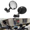 Anti Glares Motorcycle Rearview Mirror Broad Field Of View Shockproof Construction Easy Mounting